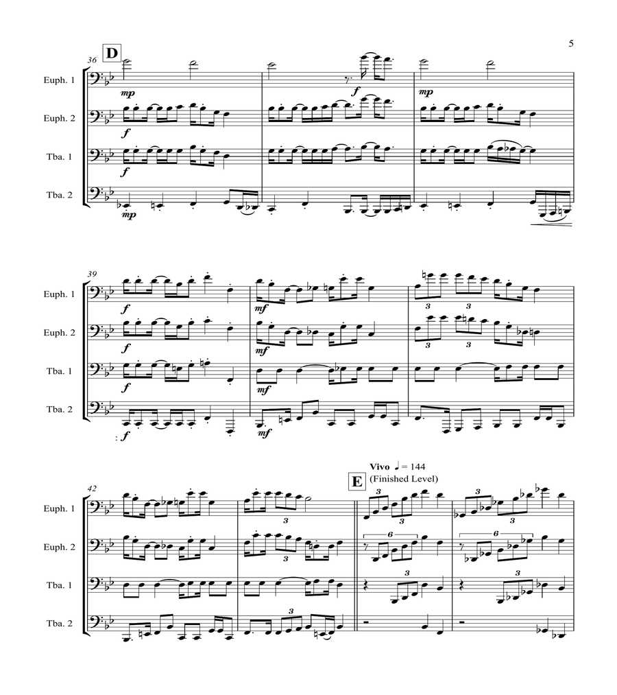 Super Mario Bros Theme School and Community scores gallery preview page 5