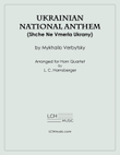 Ukrainian National Anthem for Horn Quartet (Shche Ne Vmerla Ukrany)