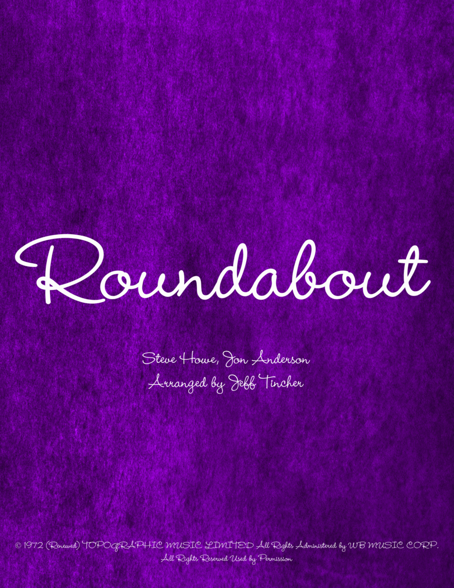 Roundabout Piano, Vocal, Guitar scores gallery preview page 1