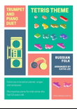 Tetris Theme for Trumpet and Piano Duet - Am
