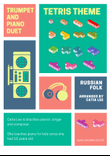 Tetris Theme for Trumpet and Piano Duet - Dm
