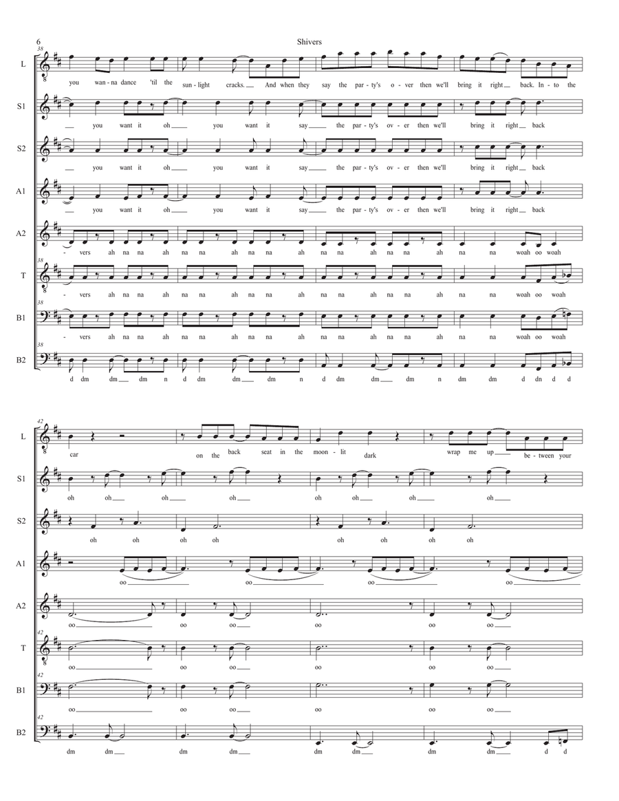 Shivers Shivers 4-Part scores gallery preview page 6