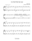 It Is Well intermediate piano solo P. Bliss