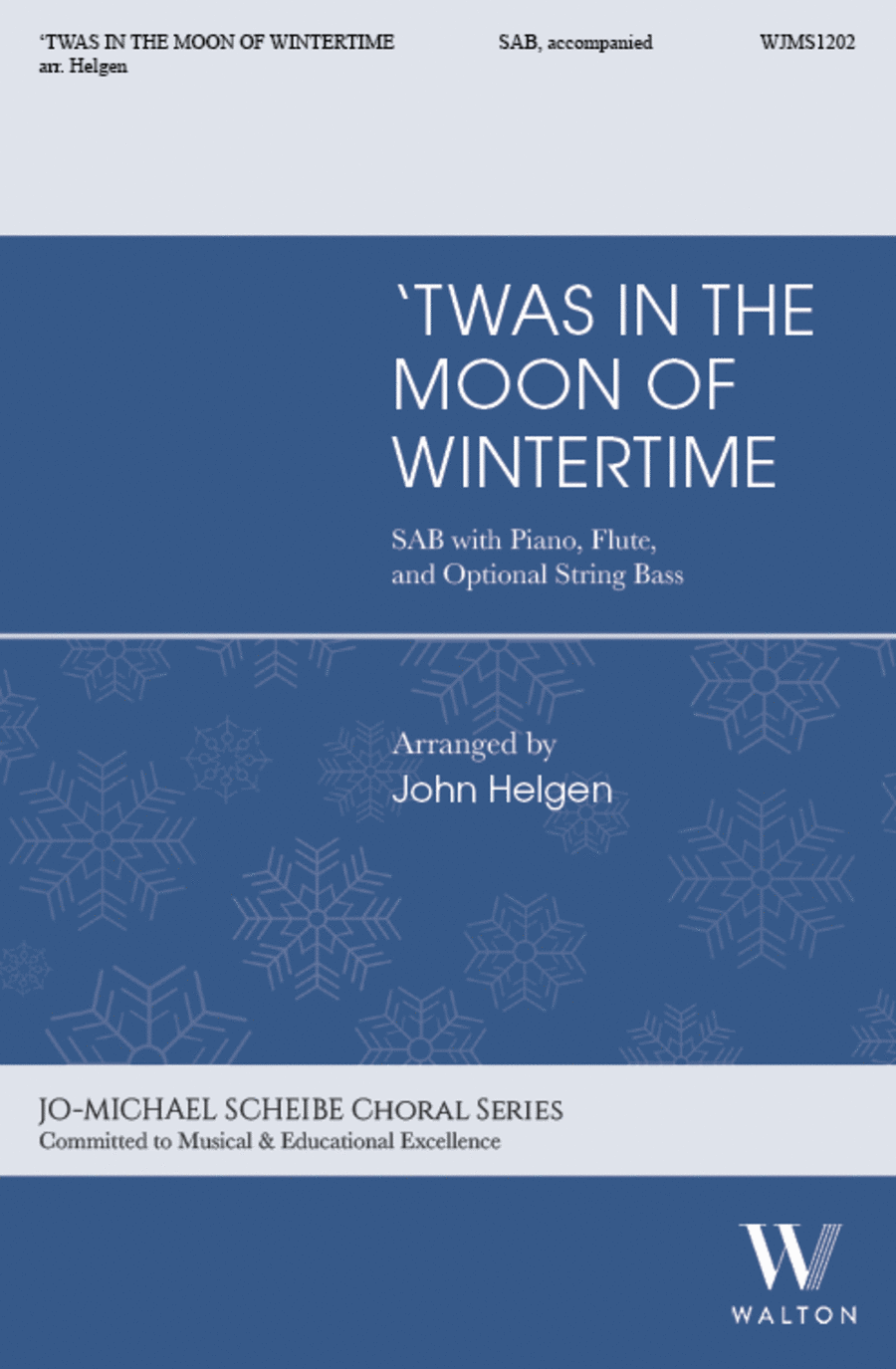'Twas in the Moon of Wintertime (SAB) 3-Part scores gallery preview page 1