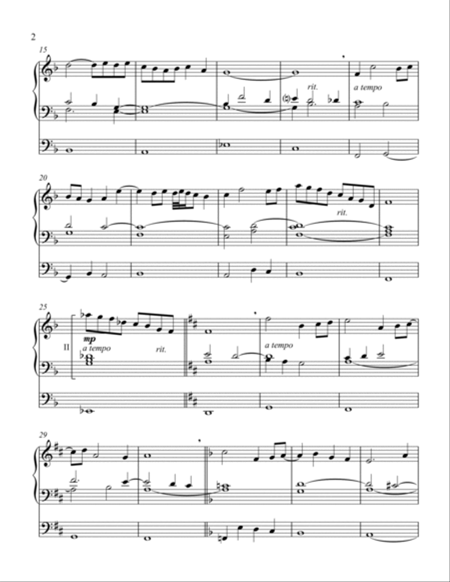 Peace Prayer No. 2 Organ Solo scores gallery preview page 3