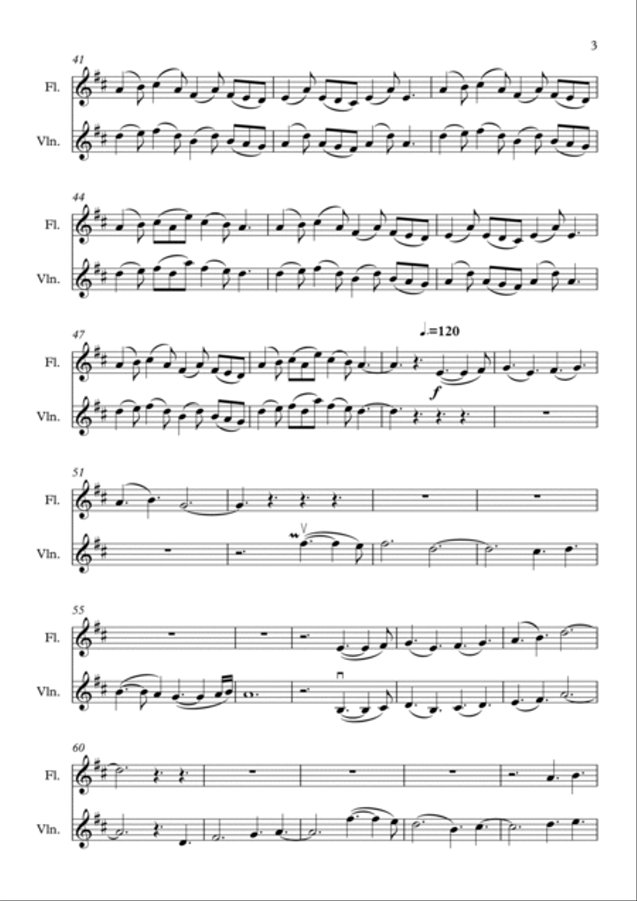 The Boondock Saints Ii: All Saints Day Score Flute scores gallery preview page 3