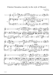 Clarinet Sonatina mostly in the style of Mozart