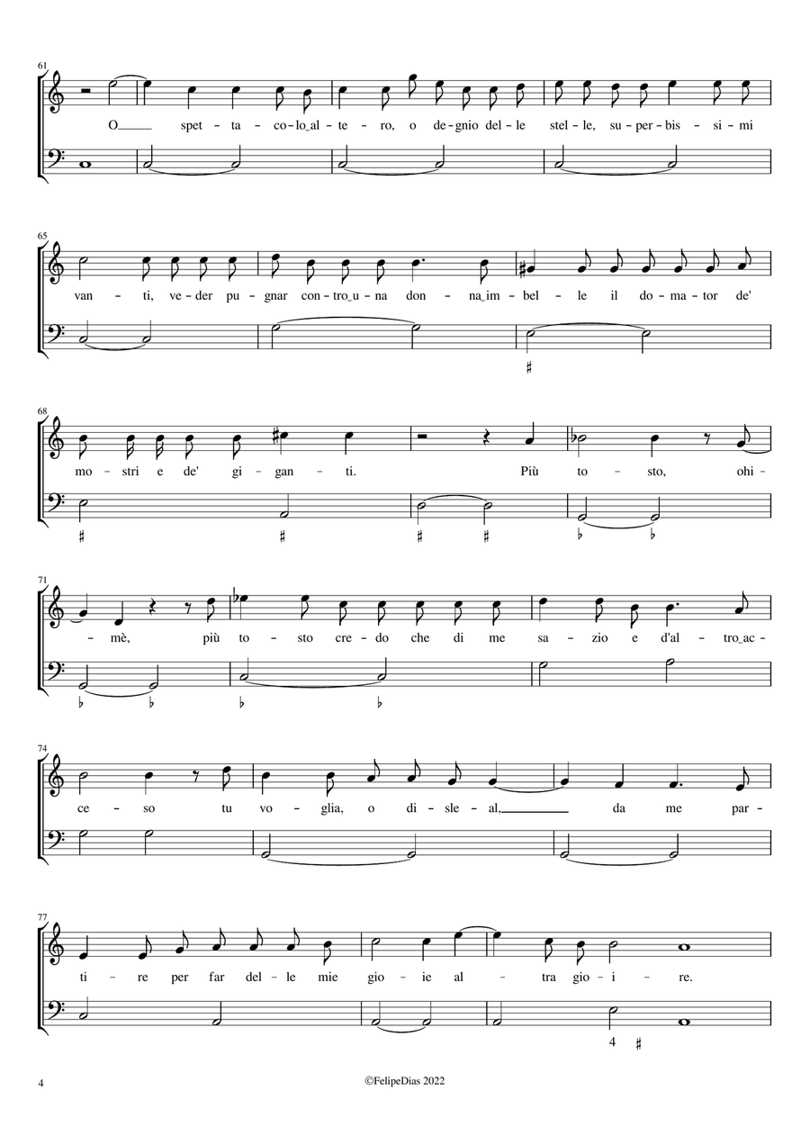 Lamento di Iole: Uccidimi dolore Voice Solo scores gallery preview page 4