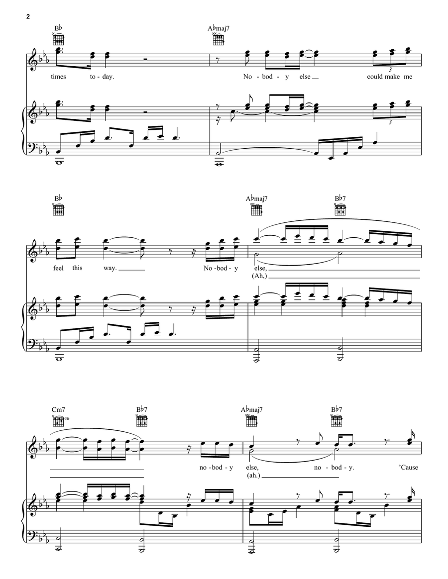 1 True Love (from Turning Red) Piano, Vocal, Guitar scores gallery preview page 2