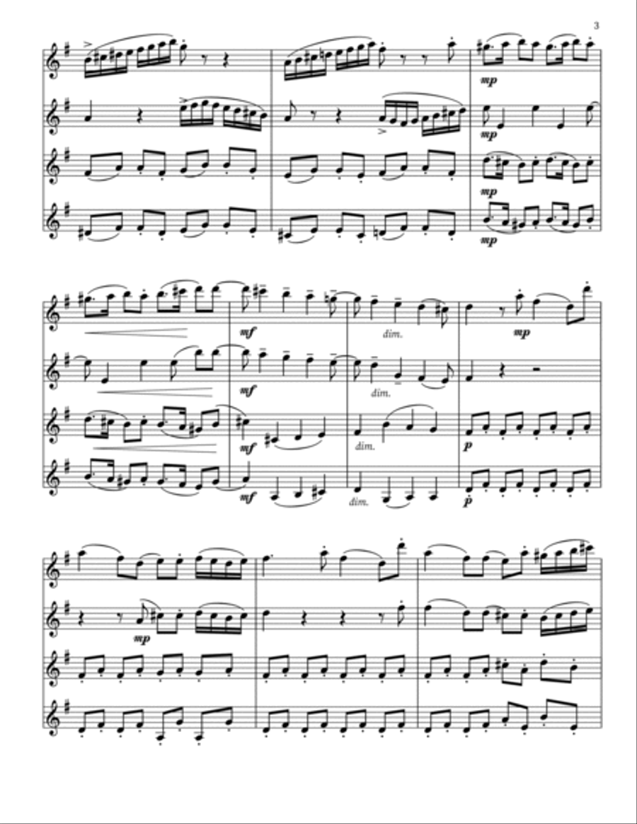 Violin Quartet Violin scores gallery preview page 3