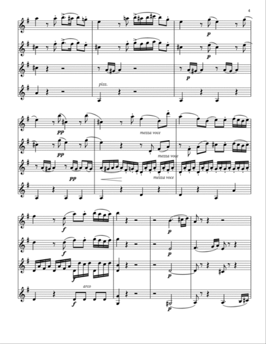 Violin Quartet Violin scores gallery preview page 4