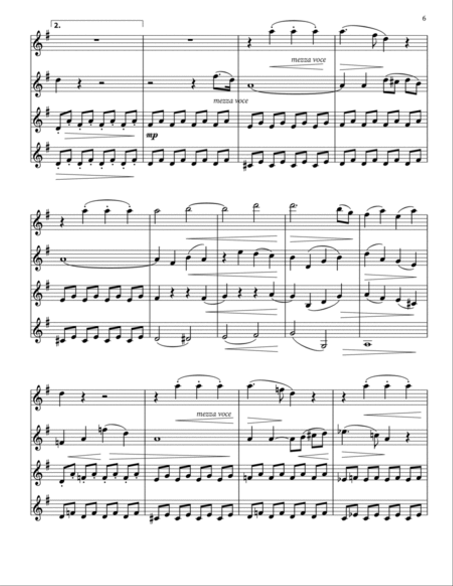 Violin Quartet Violin scores gallery preview page 6