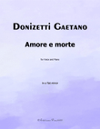 Amore e morte, by Donizetti, in e flat minor
