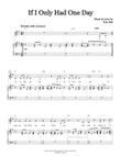 If I Only Had One Day (from the musical Superhero) mini preview