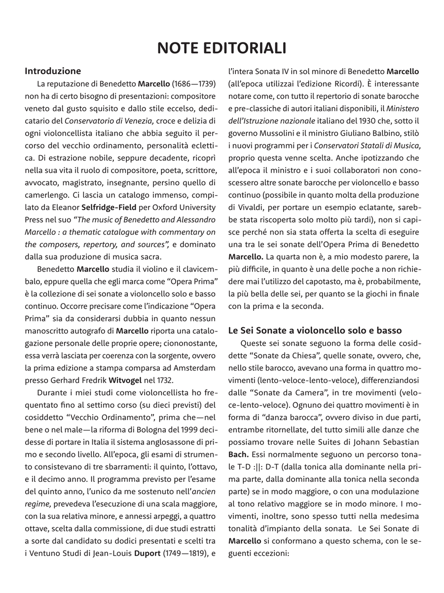 Six Sonatas for Violoncello Solo and Basso Continuo, Op. 1 String Duet scores gallery preview page 5