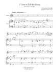 I Love to Tell the Story (Violin-Piano)