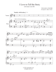 I Love to Tell the Story (Trumpet-Piano)