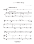I Love to Tell the Story (Clarinet-Piano)
