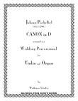 Pachelbel Canon for Violin and Organ