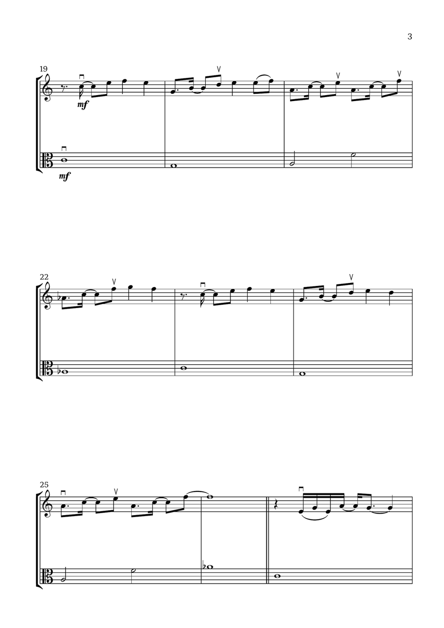 Dos Oruguitas Dos Oruguitas String Duet scores gallery preview page 3