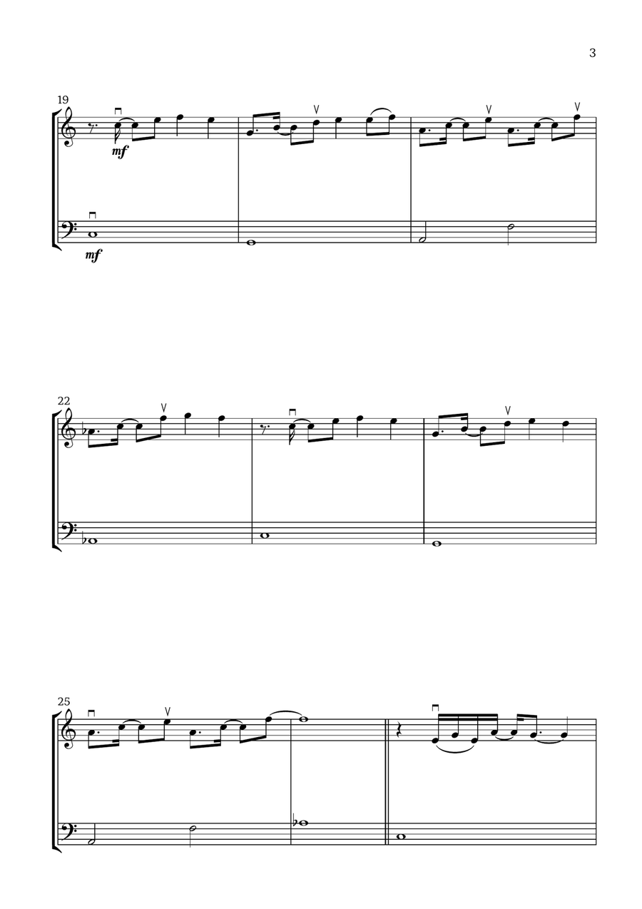 Dos Oruguitas Dos Oruguitas String Duet scores gallery preview page 3