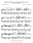 Rondo a capriccio in G(Rage over a lost penny) Op.129