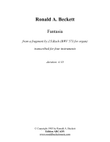 Fantasia (from a fragment by JS Bach)