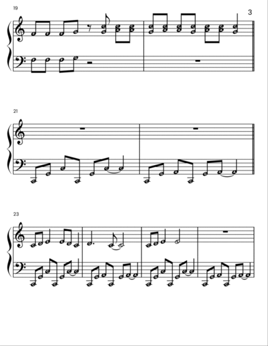 Linus And Lucy Easy Piano scores gallery preview page 3