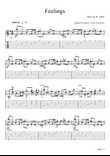Feelings. Sheet music for classical guitar