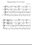 Hungarian Dance № 5 for string quartet