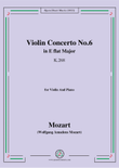 Mozart-Violin Concerto No.6 in E flat Major,K.268,for Violin and Piano mini preview