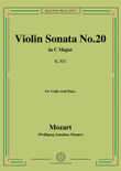 Mozart-Violin Sonata No.20,in C Major,K.303,for Violin&Piano mini preview