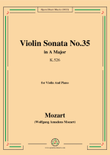 Mozart-Violin Sonata No.35,in A Major,K.526,for Violin&Piano mini preview