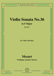 Mozart-Violin Sonata No.36,in F Major,K.547,for Violin&Piano mini preview
