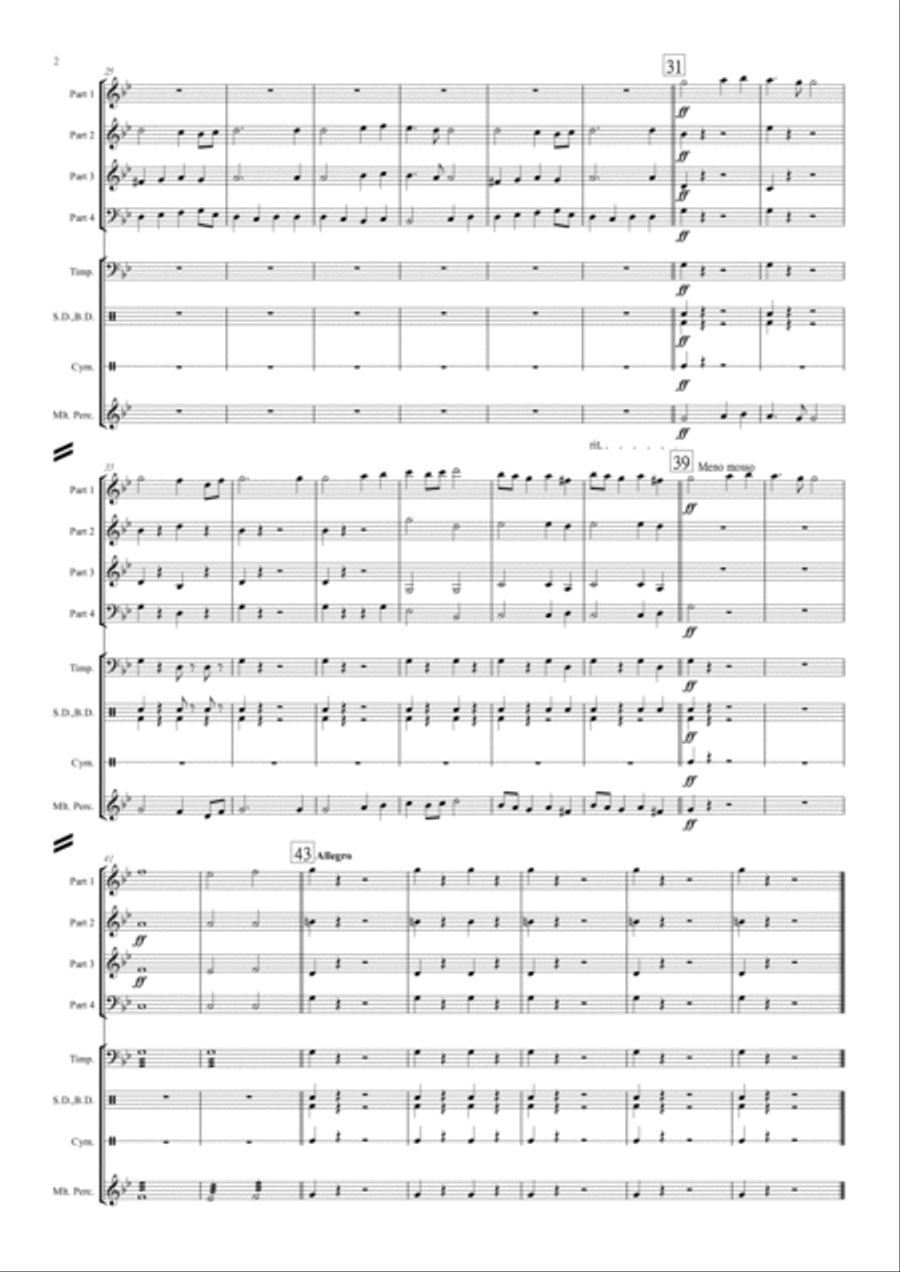 New World Symphony (Orchestra/ Concert Band Flexible Instrumentation) Concert Band scores gallery preview page 4