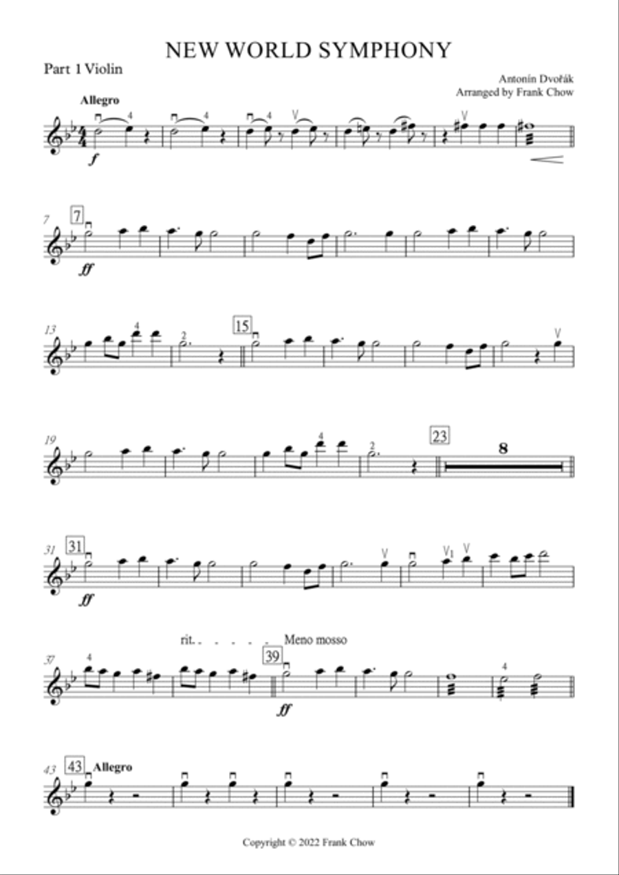 New World Symphony (Orchestra/ Concert Band Flexible Instrumentation) Concert Band scores gallery preview page 5