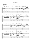 Fur Elise arranged for Guitar w/ TABS