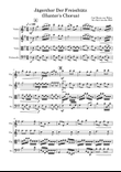Jaegerchor (Hunter's Chorus) - Full score and parts