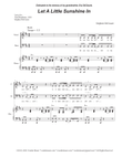 Let A Little Sunshine In (Vocal Quartet - (SATB) mini preview