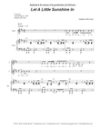 Let A Little Sunshine In (2-part choir - (Soprano and Tenor) mini preview