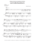 Let A Little Sunshine In (Unison choir) mini preview