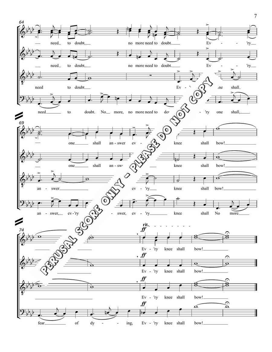 No More Fear Of Dying No More Fear Of Dying 4-Part scores gallery preview page 7