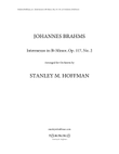 Intermezzo in B-flat Minor, Op. 117, No. 2