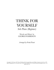 Think For Yourself