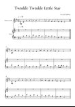 Twinkle Twinkle Little Star for Clarinet and Piano in C Major. Very Easy.