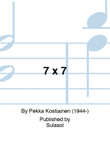 7 x 7