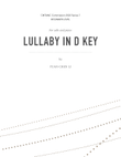 Lullaby in D Key for cello and piano