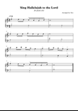 Sing Hallelujah to the Lord ( for piano solo )