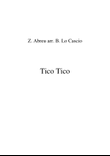 Tico Tico (tico Tico No Fuba)