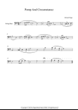 Pomp And Circumstance - Edward Elgar (String Bass) G major mini preview